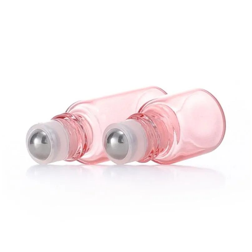 rose gold roller bottles glass  oil bottle travel portable empty cosmetic sub bottle 1ml/2ml/3ml/5ml