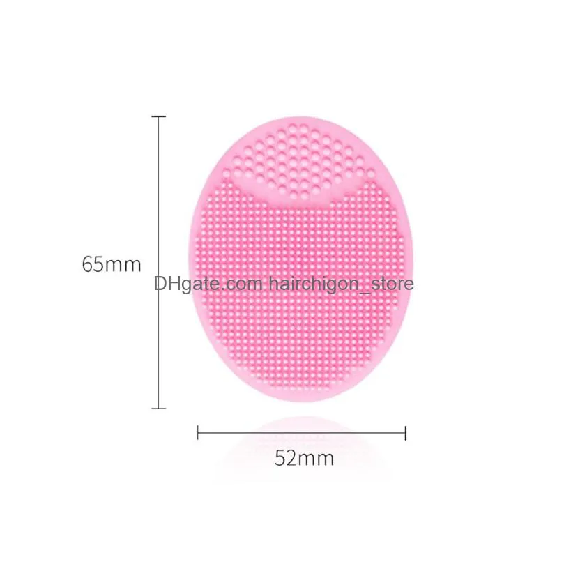 silicone face cleansing brush handheld face scrubber mini massage waterproof facial clean tool deep pore cleanser brushes 052