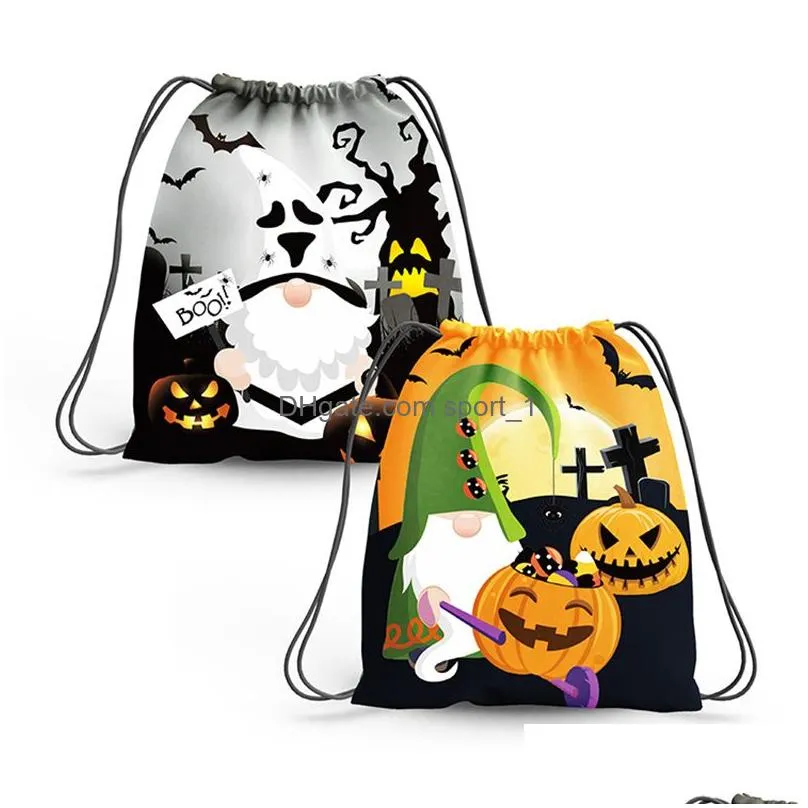halloween candy storage bag children decoration candys backpack cartoon printed bouquet pocket creative gift