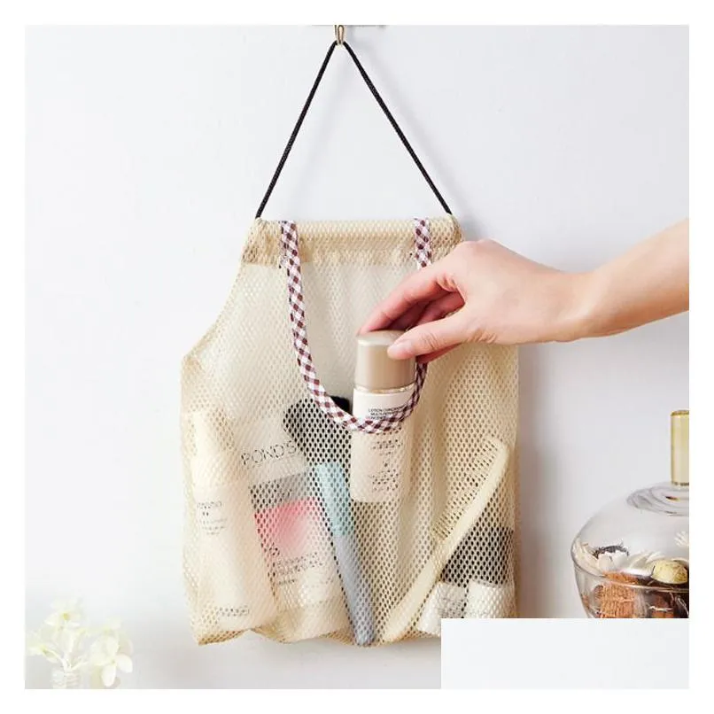 kitchen vegetable storage mesh bags creativity hollow large capacity fruit onion hanging bag household bathroom supplies