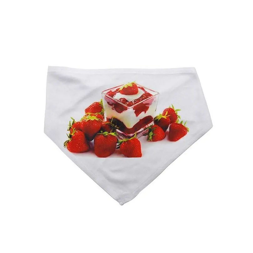 sublimation blank pet saliva towel dog apparel heat transfer s/m/l/xl dogs triangle scarf diy party decoration gifts