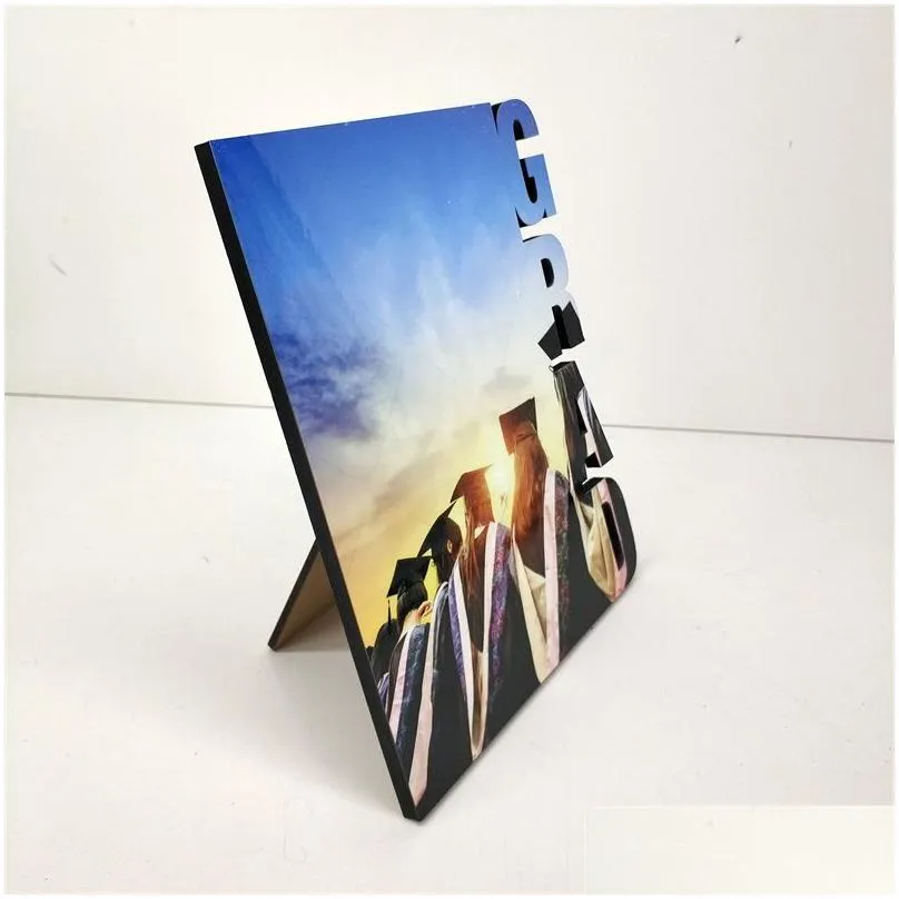 2022 graduation album gift sublimation blank p o frame ornaments diy heat transfer frames desktop decoration