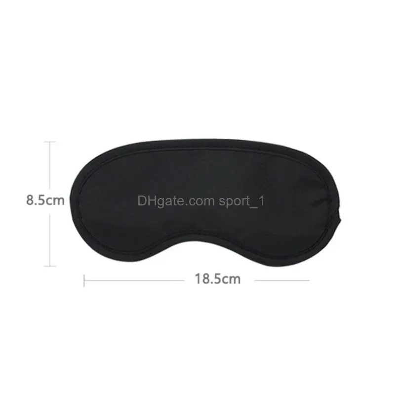 18.5 x 8.5cm black sleep eye mask party favor travel portable shading mask 4 layers