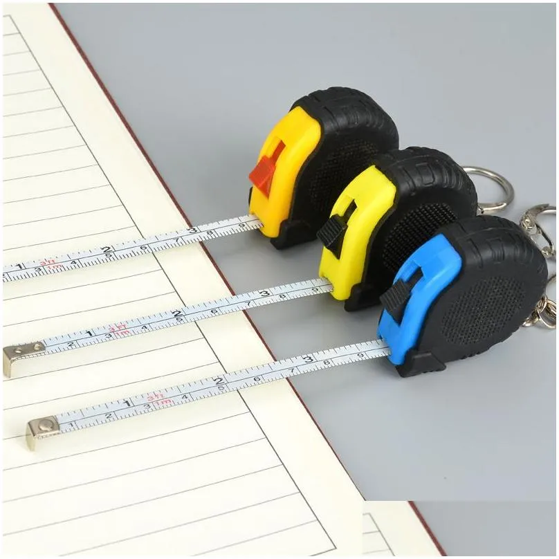 mini tape measure keychain keyring measuring ruler household measuring tools customized logo