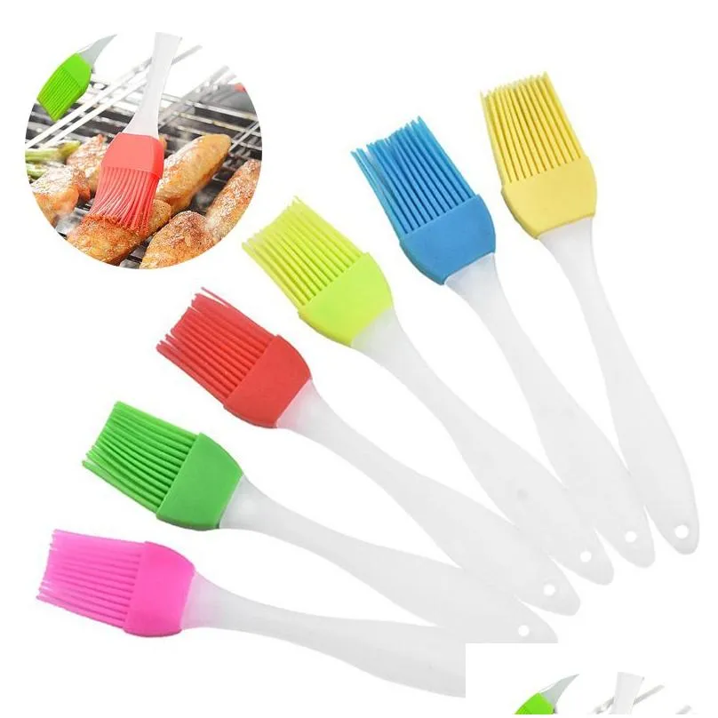 6 colors silicone oil brush grill bbq tools high temperature resistant silicones bakeware baking tool bread chef pastry oils cream