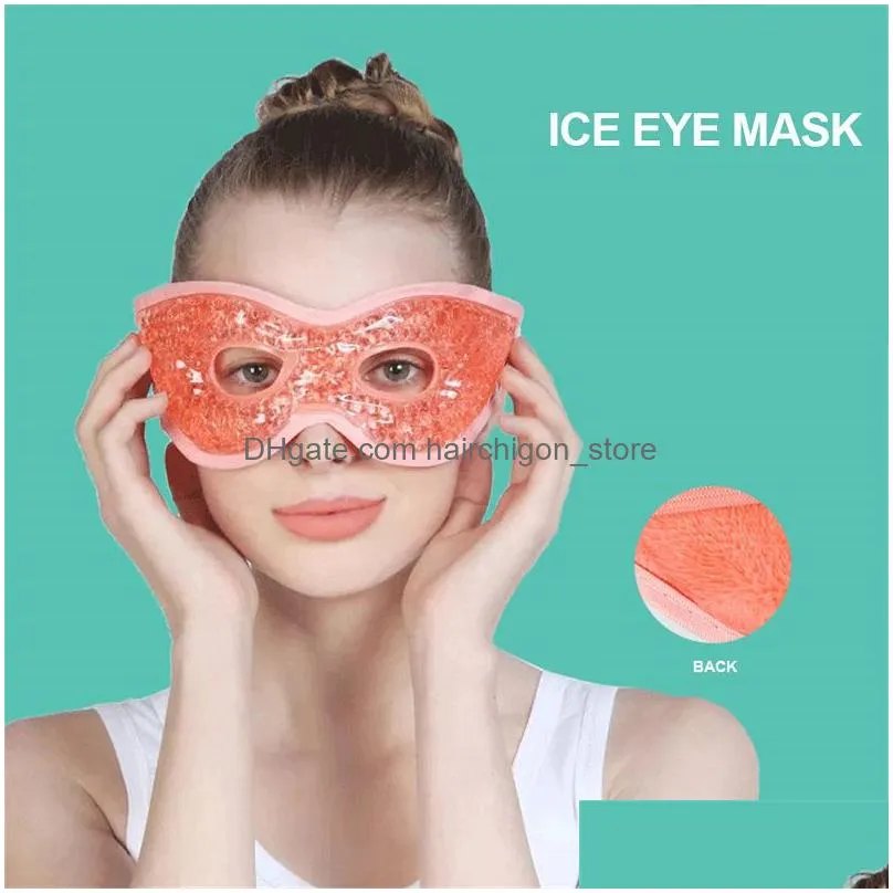 4 colors gel eye mask reusable beads for cold therapy soothing relaxing beauty eyes mask sleeping ice sleep masks 041