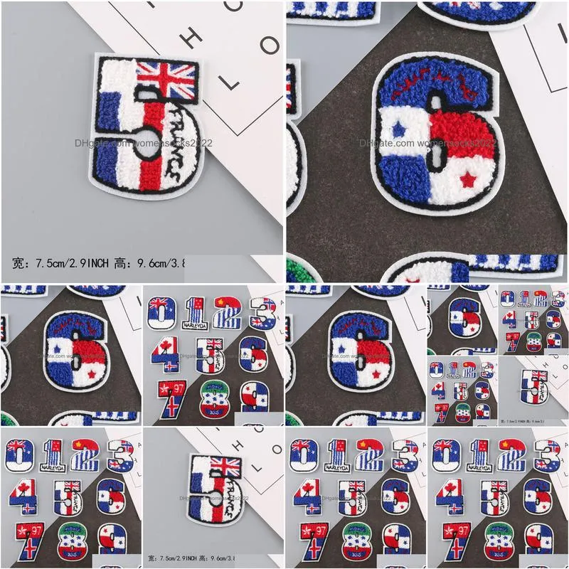 digital towel embroidery cloth garment accessories cloth badge clothing wool embroidery to be sewn by hand