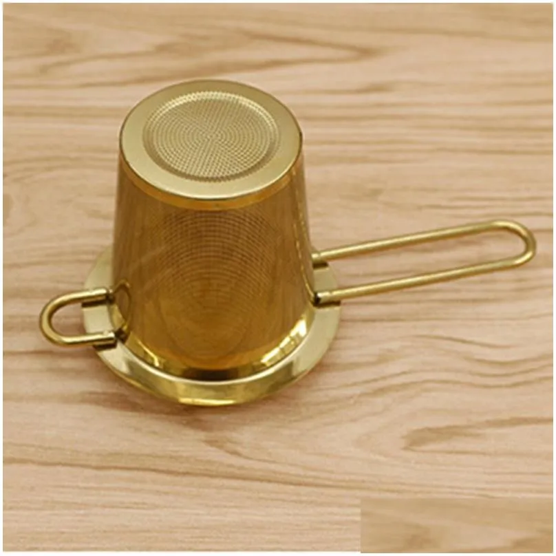 304 stainless steel teas strainer tools mini tea infuser with handle home coffee vanilla spice filter diffuser kitchen accessories