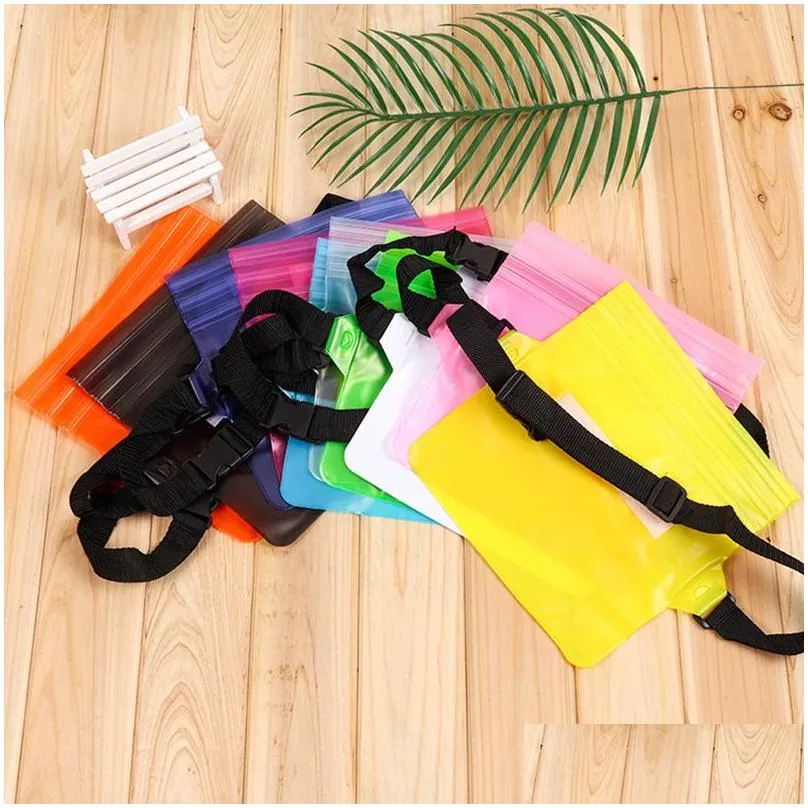 outdoor waterproof waist bag party favor summer swimming seaside largecapacity mobile phone waterproof bags