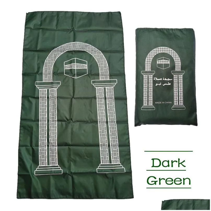 muslim prayer carpets braided mat portable travel pocket rug rectangular waterproof carpet 100x60cm