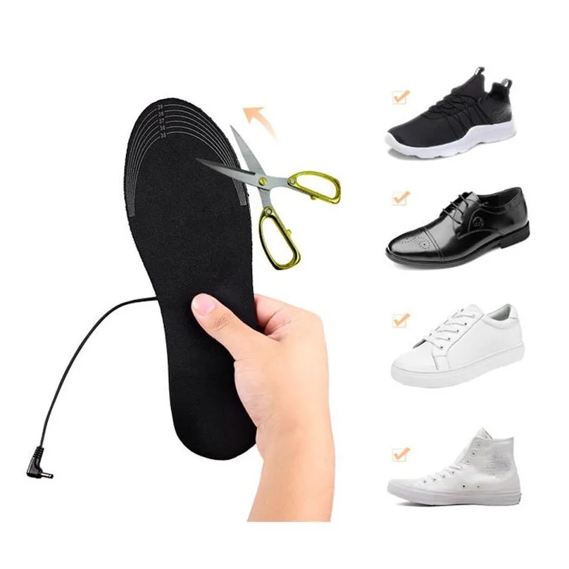 home usb heating insoles winter outdoor foot warming pad feet warmer sock pad mat