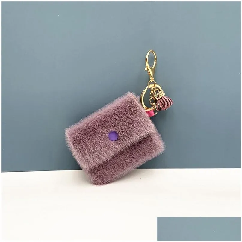 mini wallet keychain candy coin key bag keychain decorative pendant keyring