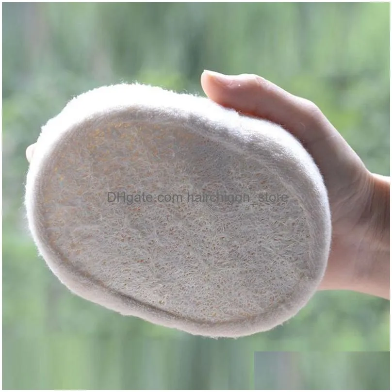 natural loofah sponge bath ball shower rub bath showers wash body pot sponges scrubber durable healthy massage brush