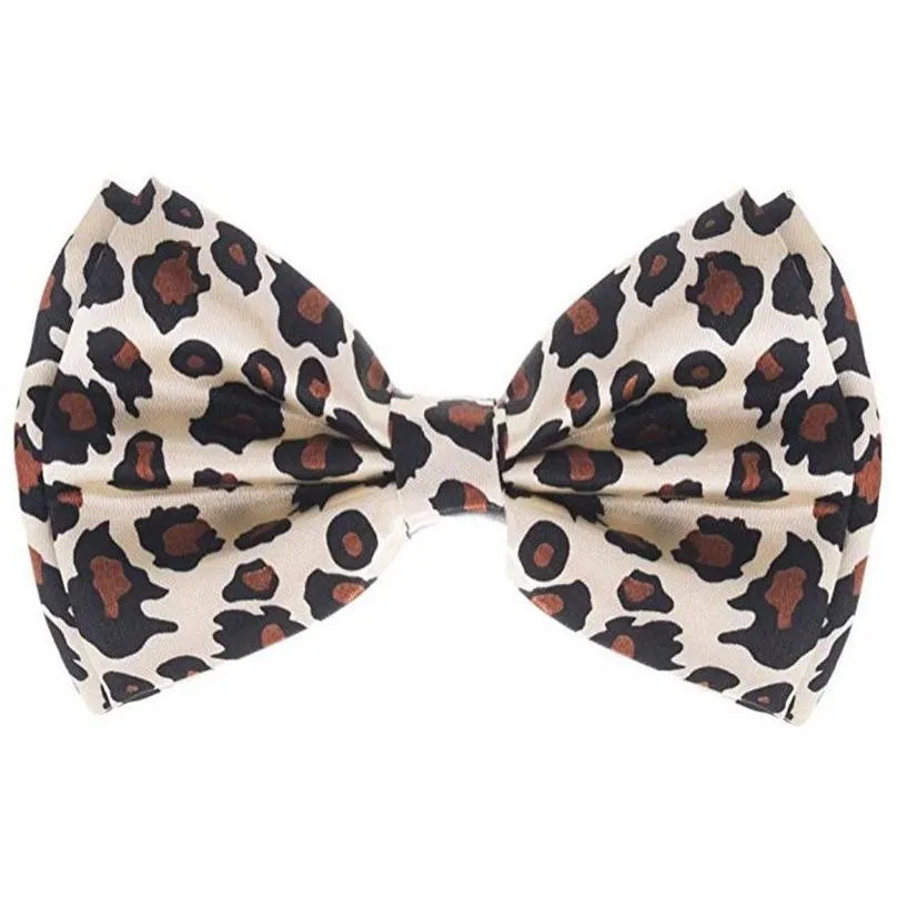 leopard bow ties adult print bow bowknot casual party decoration fashion accessories