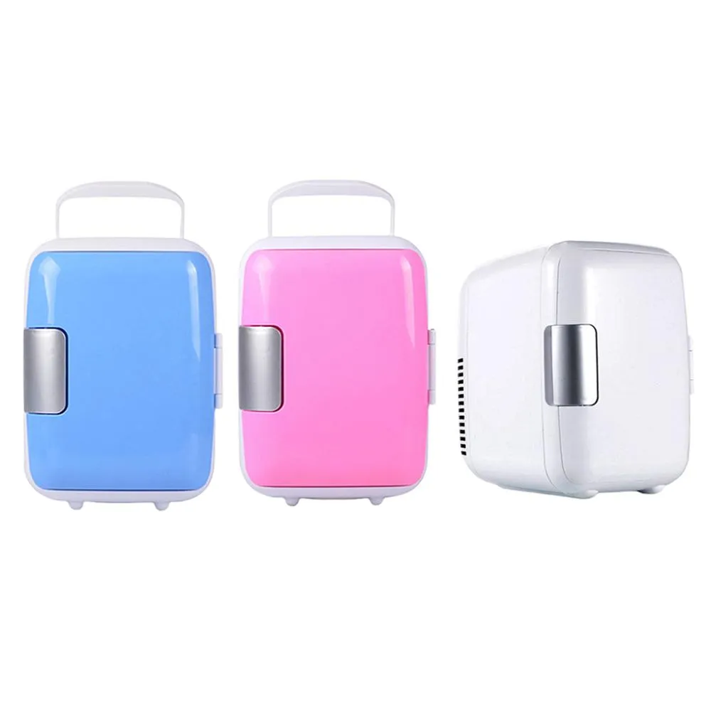 4L Mini Car Fridge Cool Hot Portable Box Cooler Motor Camping Fridge w/ Handle