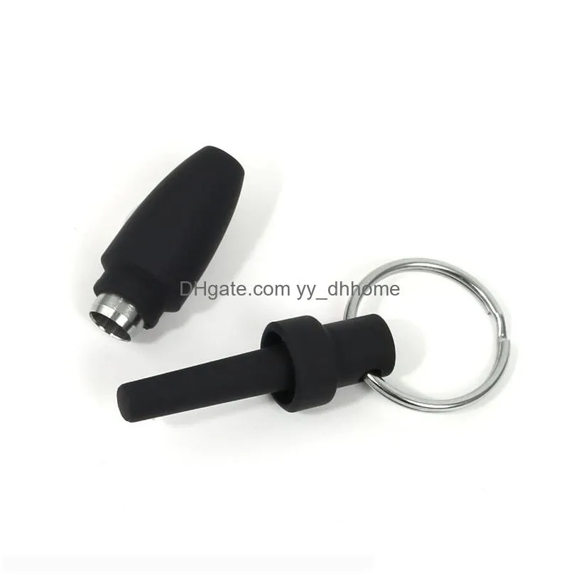 portable cigar puncher keychain stainless steel cigar knife cigarette accessories