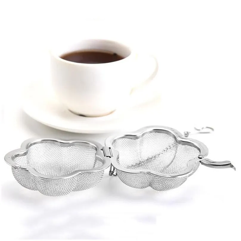 stainless steel teas strainer tools plum shape home coffee vanilla spice filter diffuser creativity tea infuser accessories