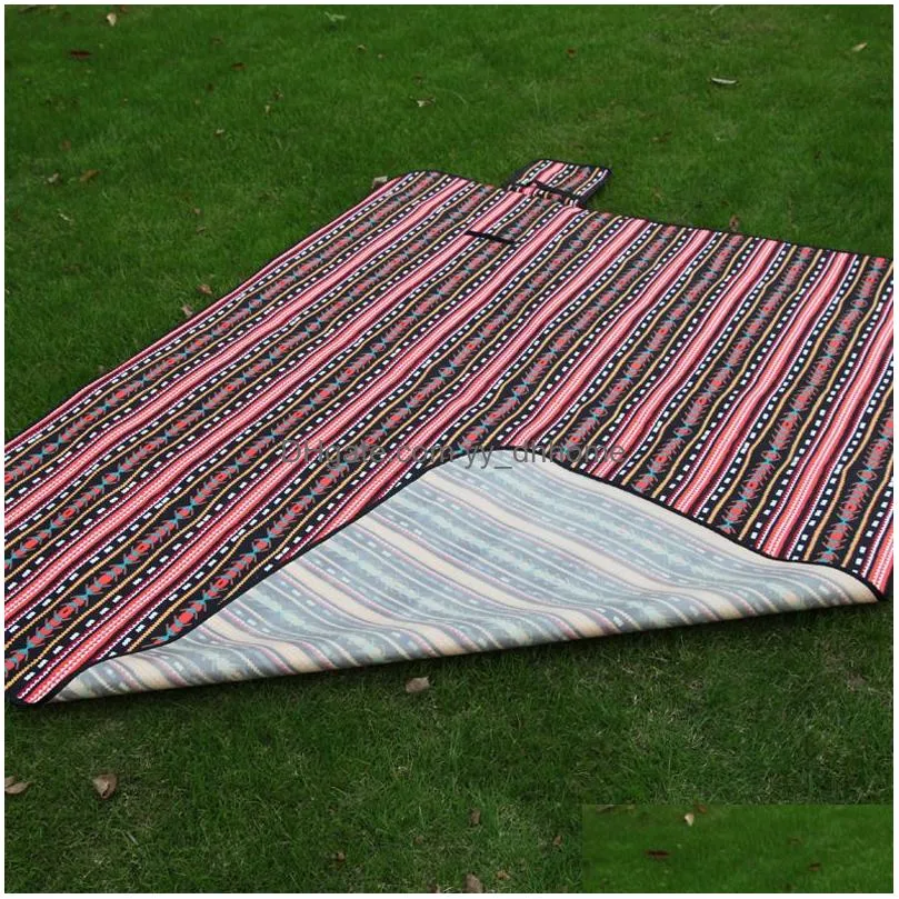 outdoor tourism picnic mat bohemian portable lawn carpet 100 x 150cm