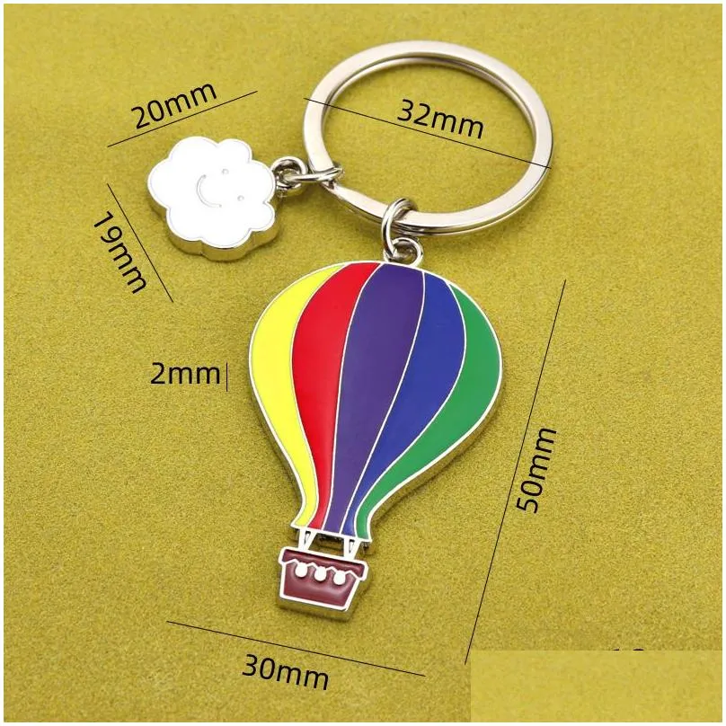 color balloon keychain pendant turkey air balloon keychains tourist souvenir keyring key chain