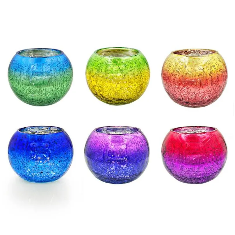 gradual candle holders colored glass candlestick wedding home decoration romantic ornaments