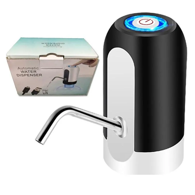 3 colors electric drinking waters bottle pump kitchen tool usb charging portable household bottled water wireless smart pumps