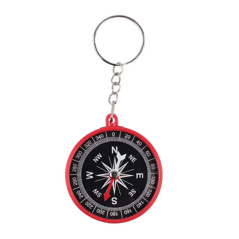 camping plastic compass party favor hiking navigation premium outdoor sports hiking pointer pointing guider keychain