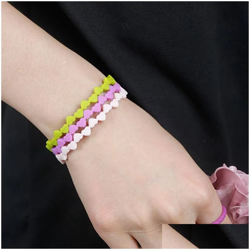 fashion silicone bracelet creative love adult and children party decoration bracelets christmas birthday gift