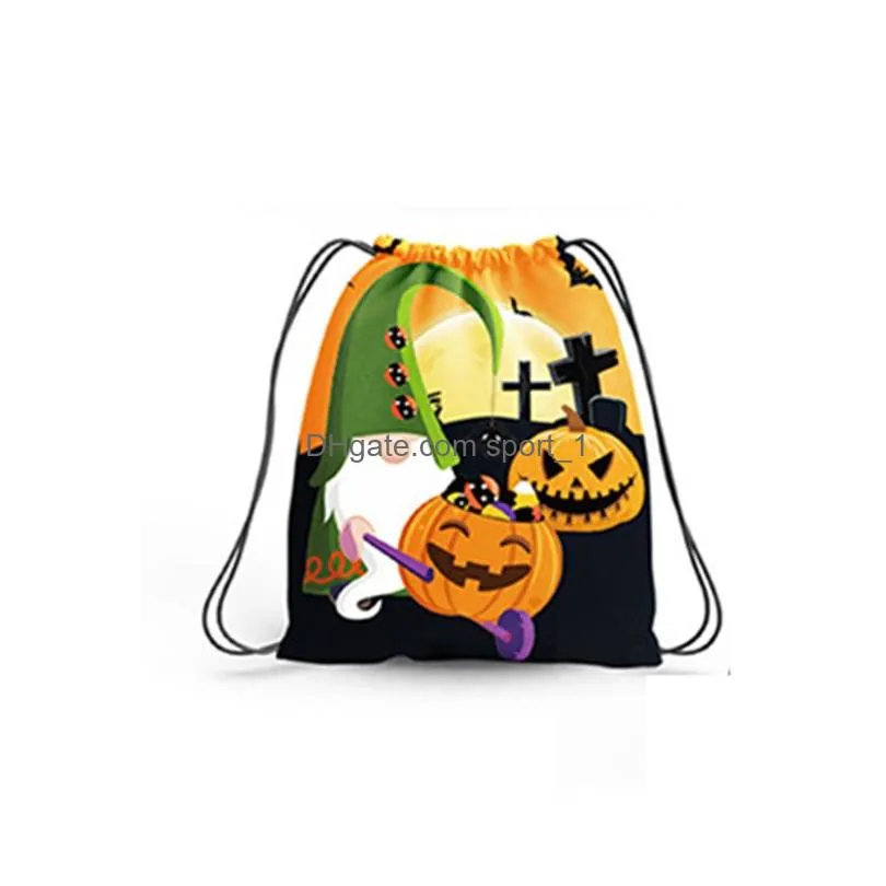 halloween candy storage bag children decoration candys backpack cartoon printed bouquet pocket creative gift