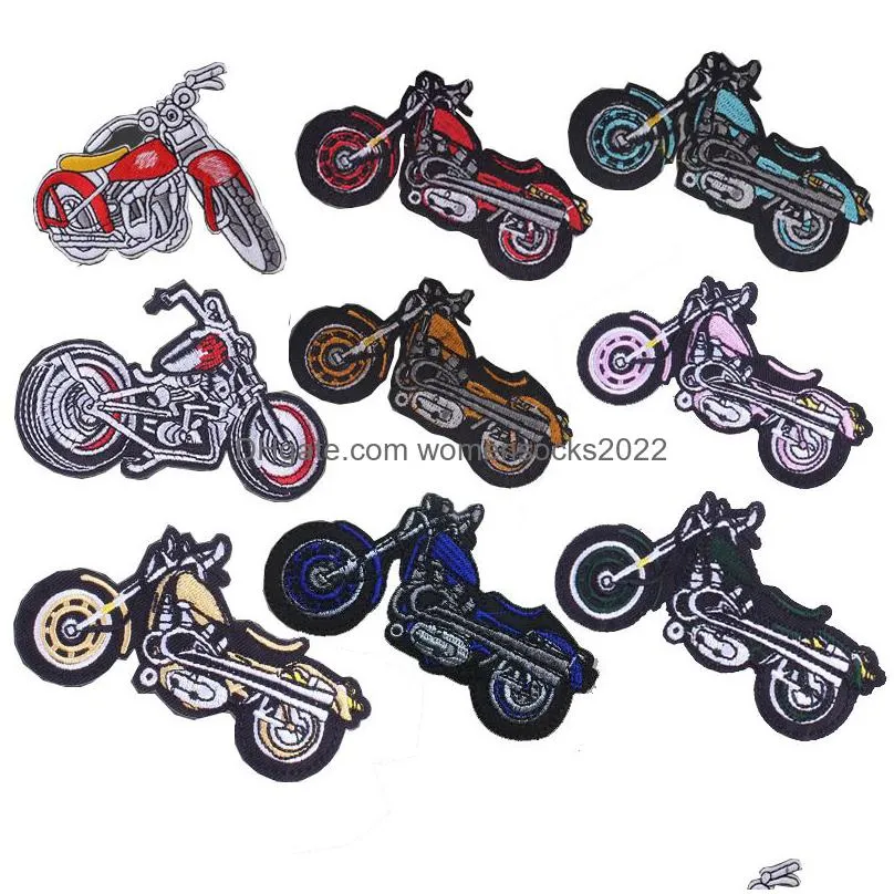 notions iron on embroidered cool motorcyclees for clothing applicable to badge iron on emblem applique diy accessories for jacket clothes