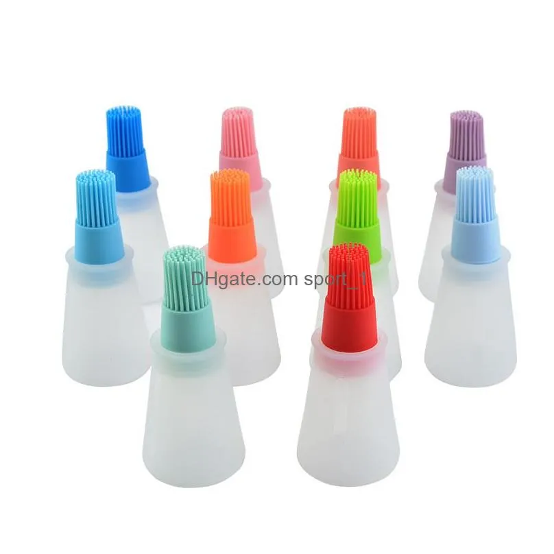 silicone oil bottle brushes bbq tools basting brush cooking baking pancake stick kitchen camping tool accessories