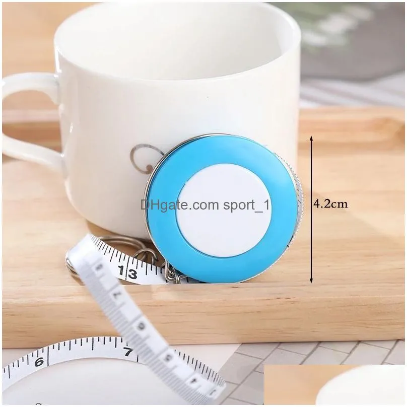 candy colored tape measure keychains measuring ruler pendant keychain diy promotional gift keyring key chain