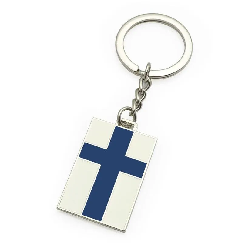 5 styles flag keychain pendant metal rainbow flag keychains luggage bag decoration key chain keyring