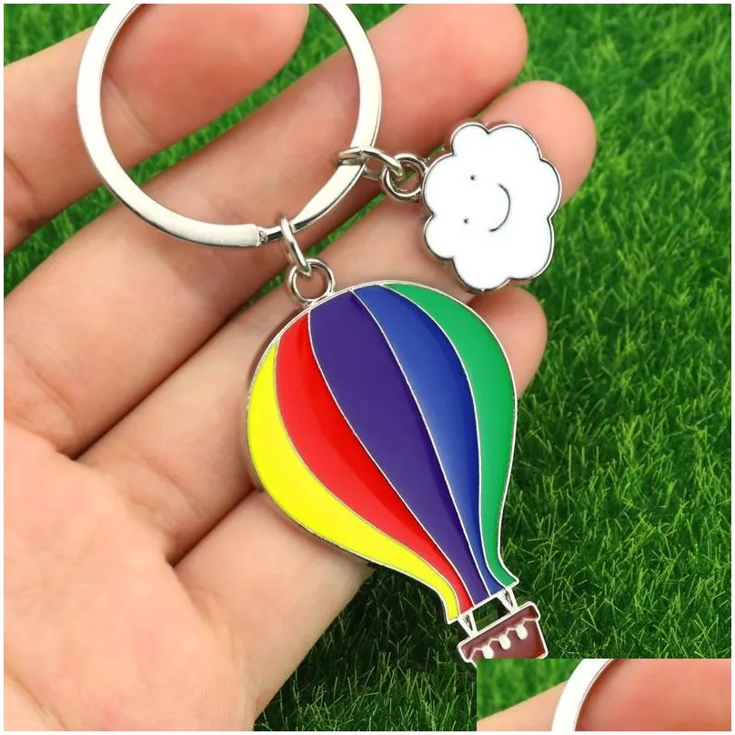 color balloon keychain pendant turkey air balloon keychains tourist souvenir keyring key chain
