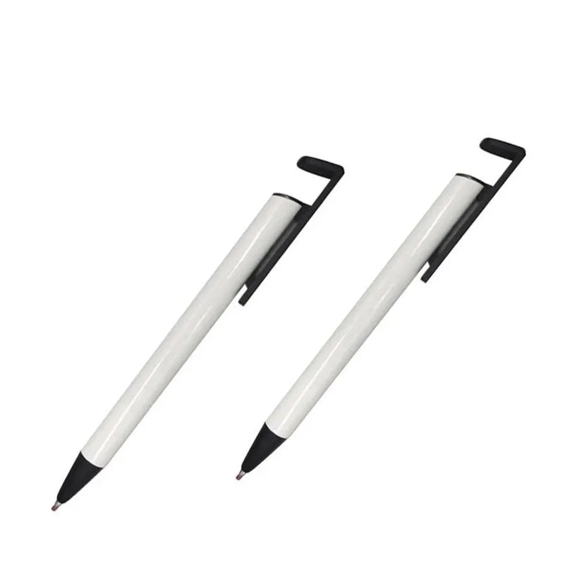 sublimation blank ballpoint pen heat transfer press type diy roller ball pens school office supplies