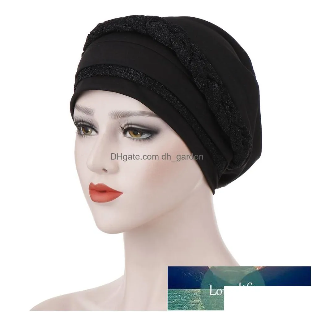 new women muslim hijab cotton stretchy hat turban head wrap chemo bandana scarf cap factory price expert design quality latest style original