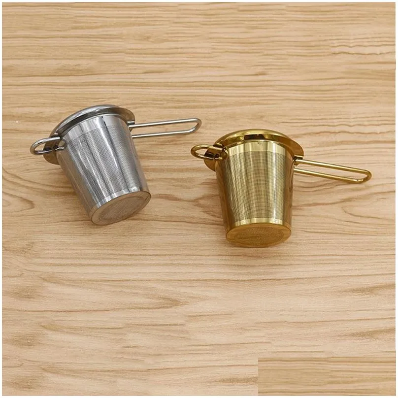 304 stainless steel teas strainer tools mini tea infuser with handle home coffee vanilla spice filter diffuser kitchen accessories