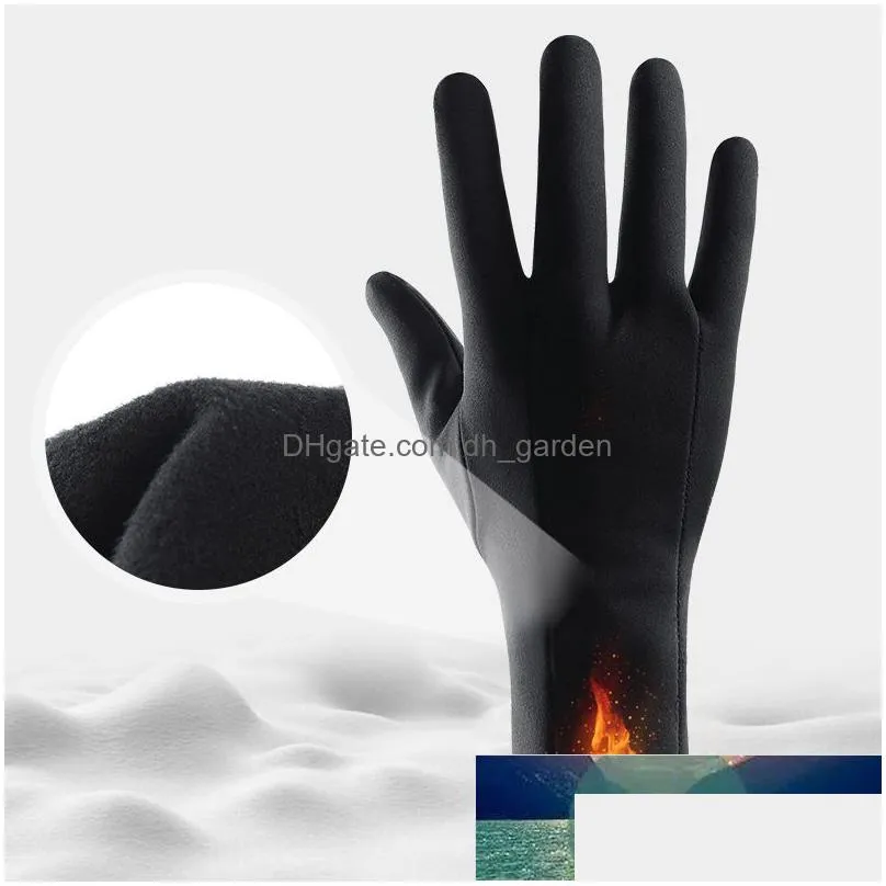 winter uni outdoor sports touch screen keep warm gloves add cashmere thin mountaineering cycling man nonslip gloves factory price expert design quality