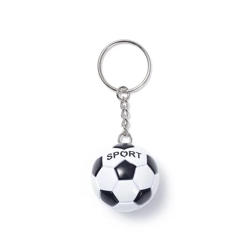 mini football keychain pendant creative fan souvenir gift keyring luggage decoration key chain