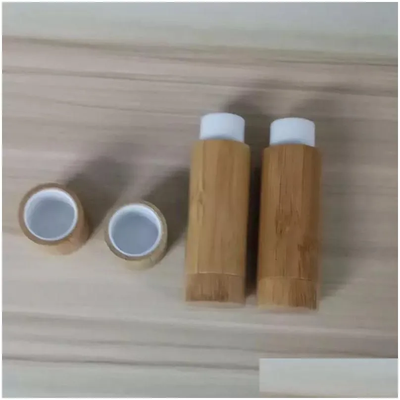 5.5ml natural bamboo lipstick packaging bottle portable lipsticks empty tube portable diy cosmetic container