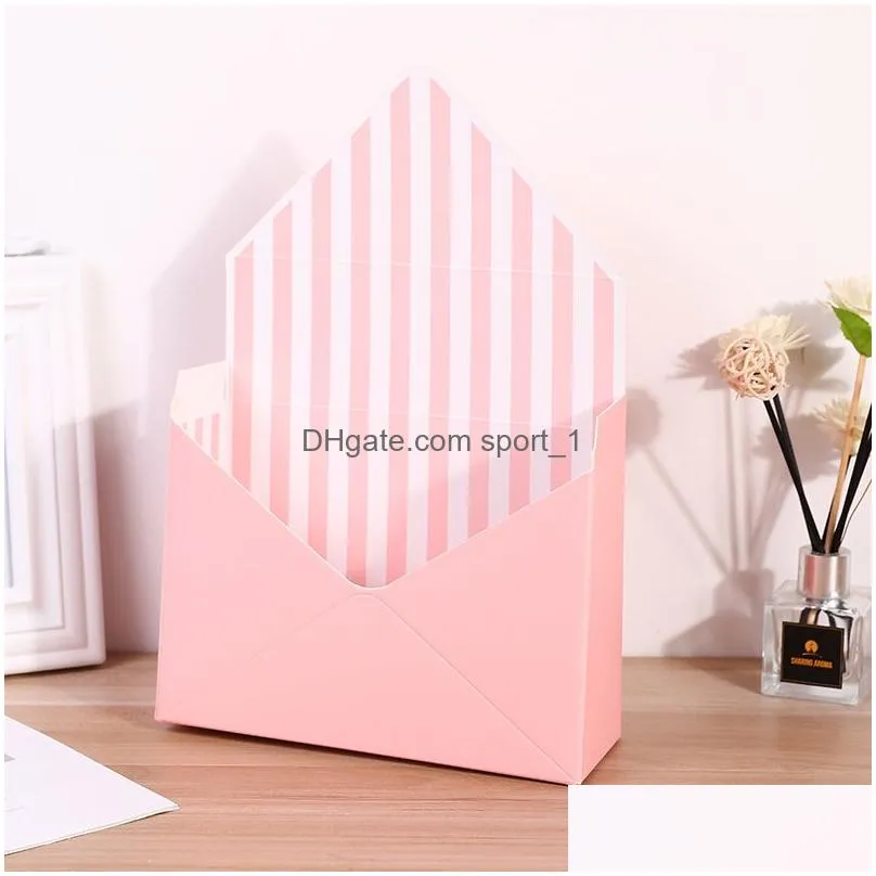 folding flower boxes creative envelope shape gifts wrap valentines day birthday gift flowers packaging desktop decoration floral