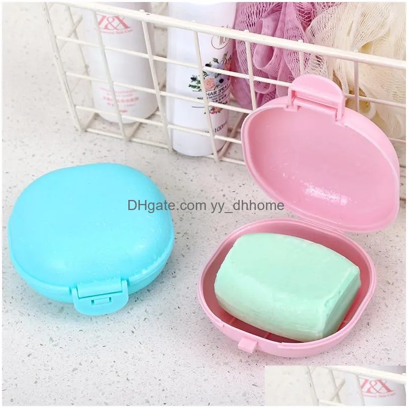 plastic travel soap box simplicity candy color storage boxes portable soaps dishes with lid