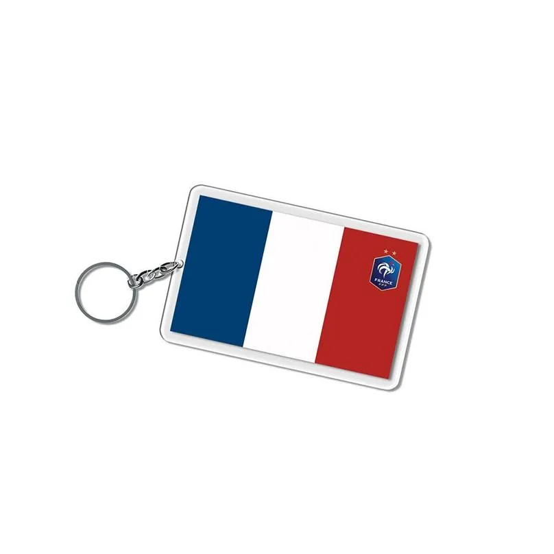 creative flag keychains football acrylic keychain pendant souvenir gift keyring key chain