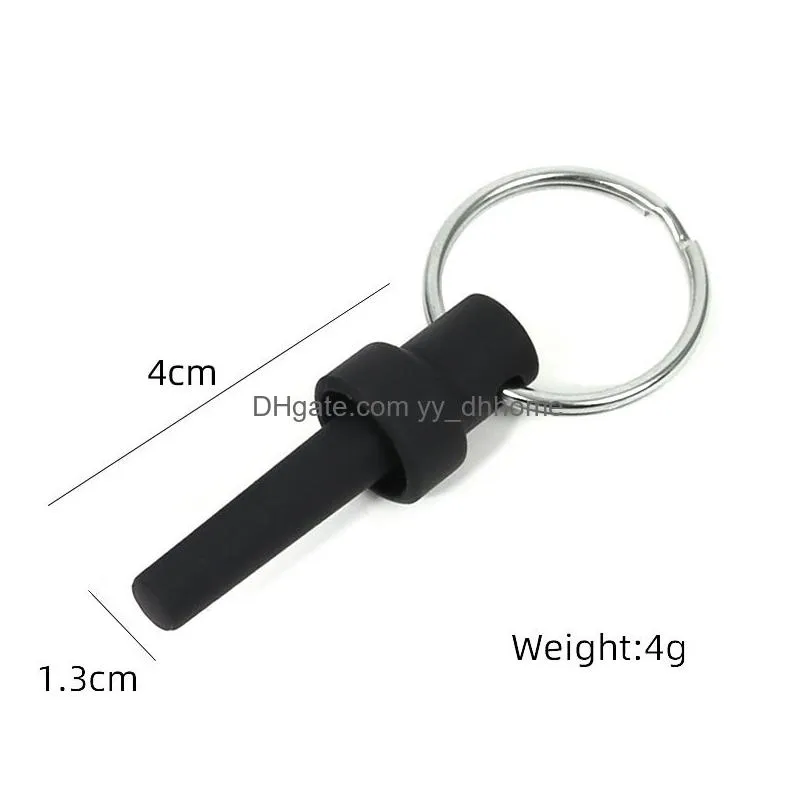 portable cigar puncher keychain stainless steel cigar knife cigarette accessories