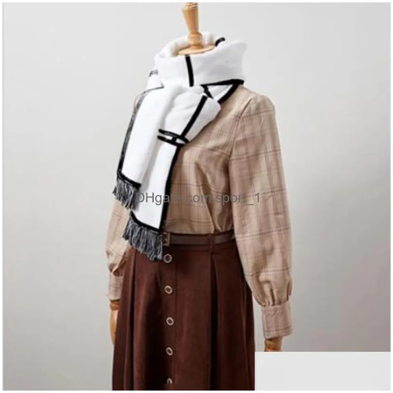 double crystal velvet blank sublimation scarf six square grid heat transfer fringed scarfs diy scarves gift