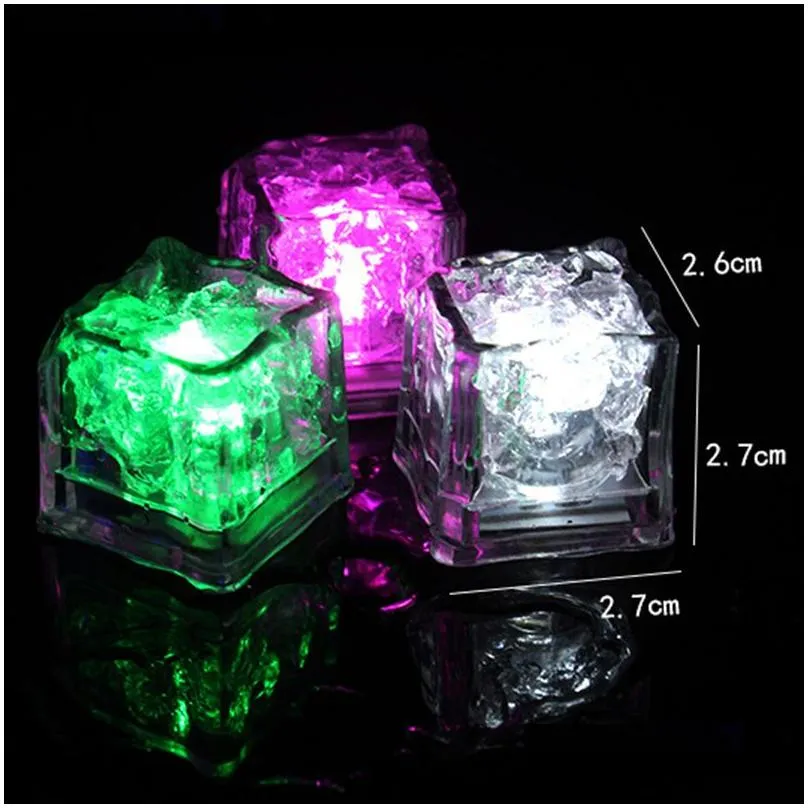 bar tools luminous led ice cubes glowing party ball flash neon wedding festival christmas wine glass party decoration