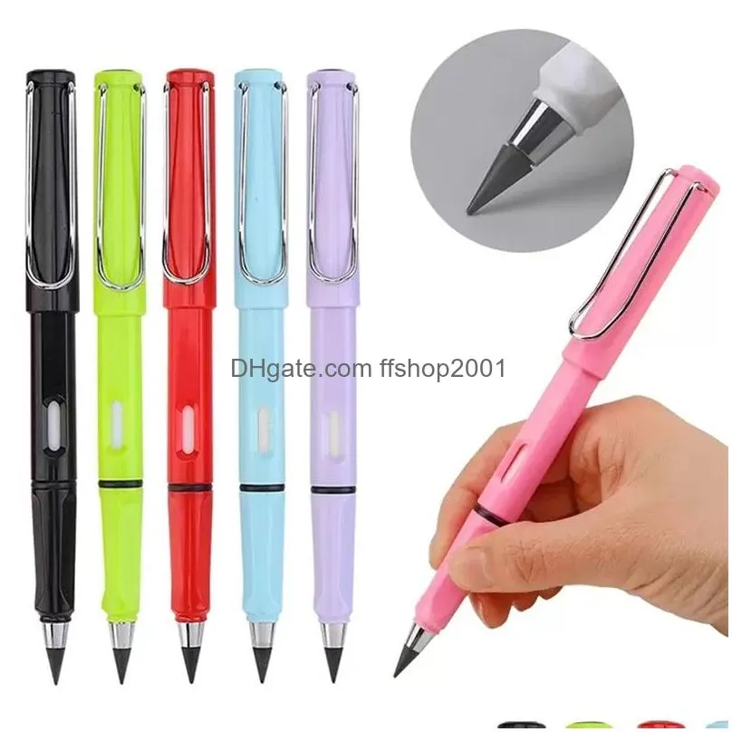 12 colors writing pencil no ink novelty hb eternal sketch drawing pencil office and school supplies stationery