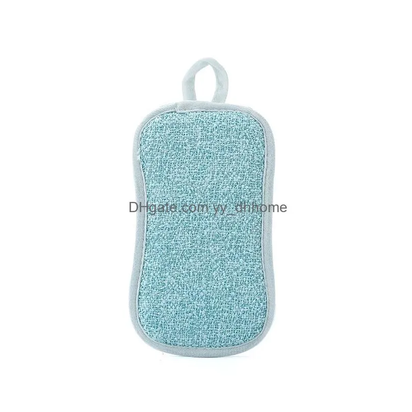 double sided kitchen magic cleaning cloths sponge scrubber sponges dish washing towels scouring pads cleaning brushes wipe pad