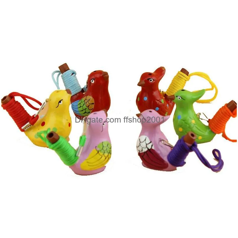 ceramic water bird novelty items whistle water ocarina song home decoration kids toys gift christmas carnival favor