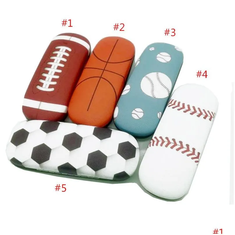 sports glasses case creative basketball football baseball sunglasses case cartoon portable storage box