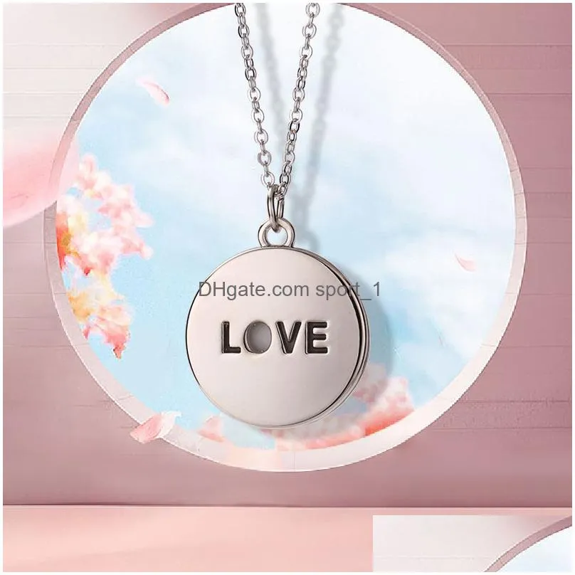 heat transfer love heart shaped necklaces diy sublimation blank pendant necklace